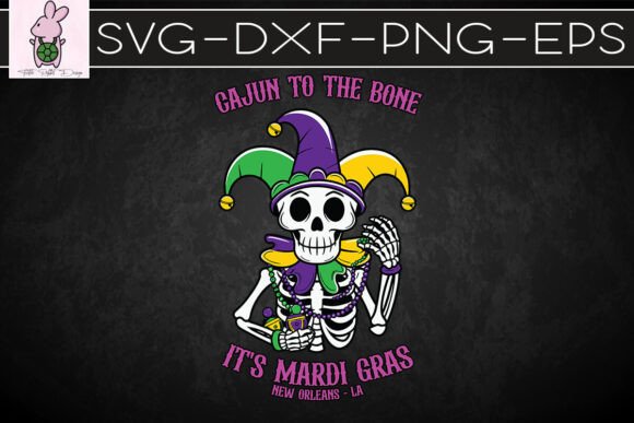 Gajun to the Bone Mardi Gras Graphics for Crafts