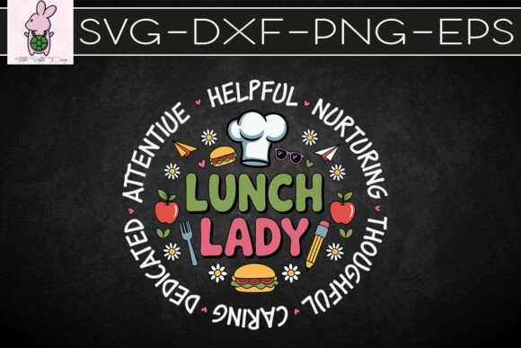 Lunch Lady Cafeteria Crew School PNG Graphics for Crafts