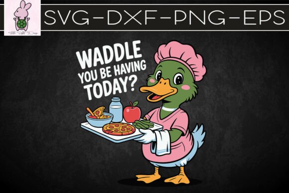 Lunch Lady Goose PNG: Brand Asset for Crafts & Graphics