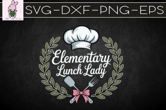 Lunch Lady Graphics for Crafts & Editorial Design