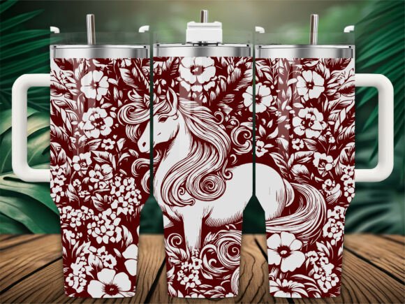 Pones Unicorn Tumbler: Graphics and Tumbler Wraps