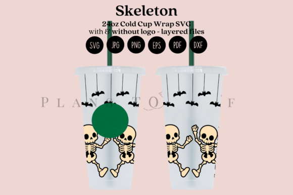 Skeleton Halloween Cold Cup Tumbler: Graphics & Crafts Review